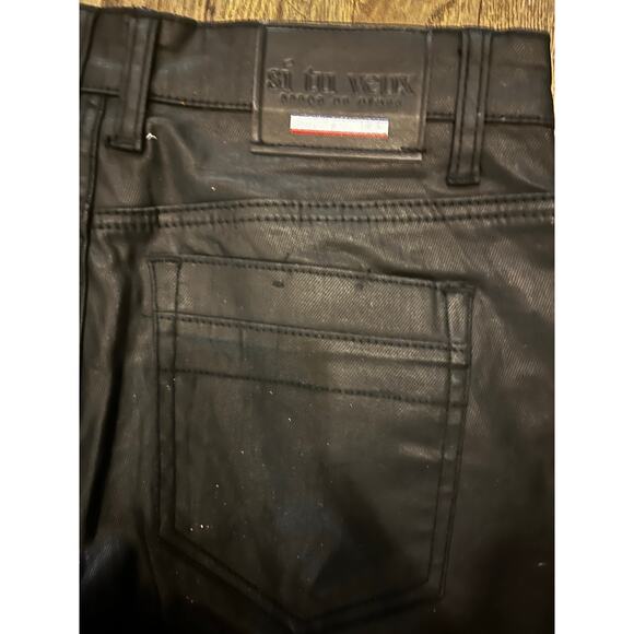 Si Tu Veux Gordon Jean Black Wax Size 30 - Picture 4 of 4